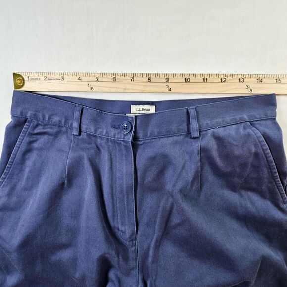 LL Bean Size 12 Regular Women's Original Fit Navy Blue Pants - Picture 4 of 10